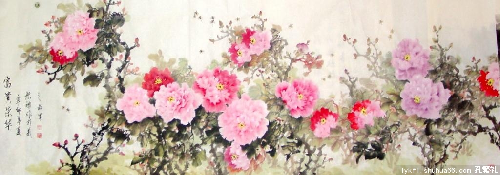 为天津某客户订做八尺富贵图