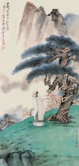 12. �Ŵ�ǧ���������1927���������¸�ʿͼ�� ����֪���޲����δȢʱ ����ï���Ĵ���£��Ŵ�ǧ�ɴ�����������Ӻ�¥��Ÿ�����������Լ��Ļ��ң������˳��˷���