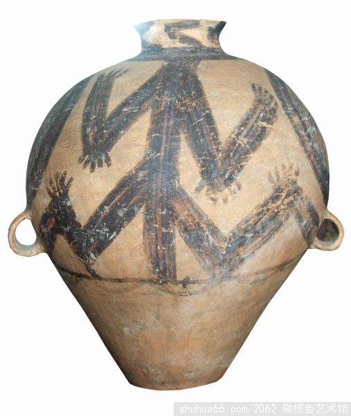 马家窑文化 马厂类型蛙鸣纹罐