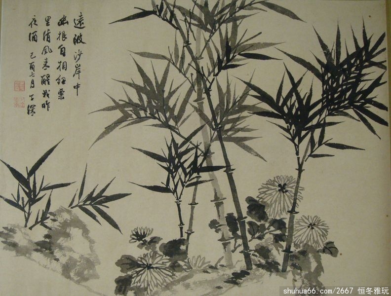 文人画大师吴子深的几幅作品请大家赏评!