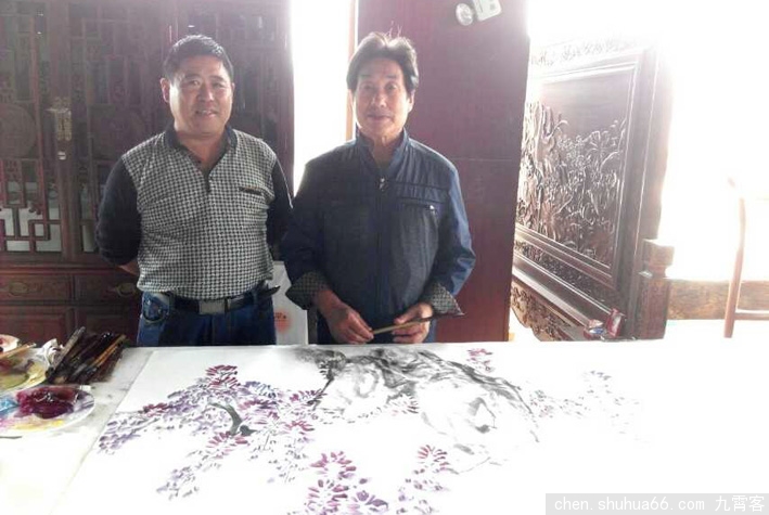 书画迎国庆,笔墨写重阳