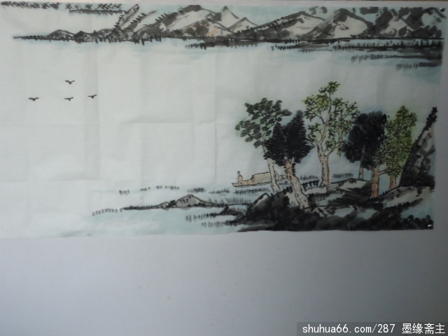 初学画 三尺宣横幅 请老师指点