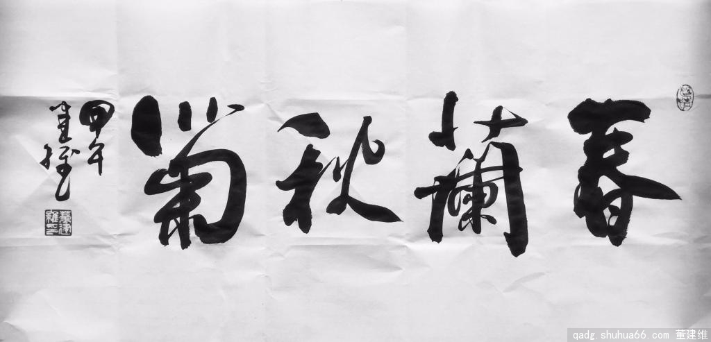 董建维书法作品