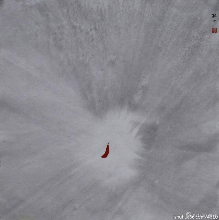 禅画家弘四中国水墨禅画展在上海开幕