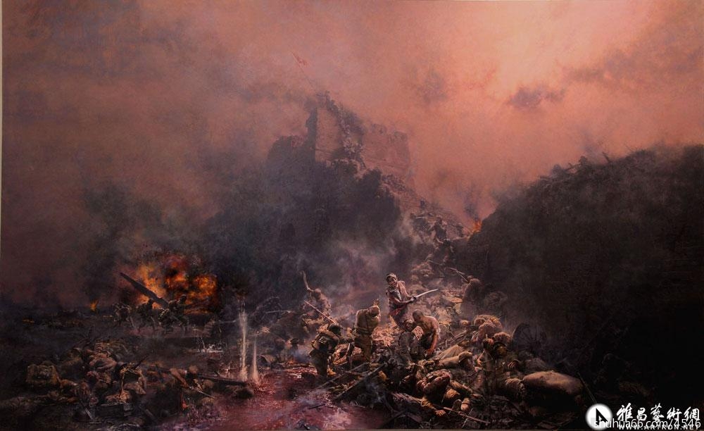 透过历史的硝烟——读徐青峰的历史画《血战台儿庄》